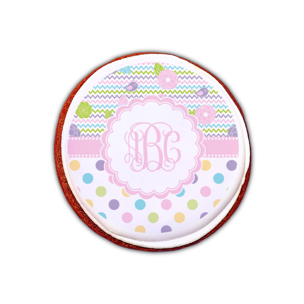 Girly Girl Printed Icing Circle - XSmall - On Cookie