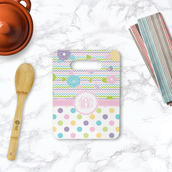 Girly Girl Rectangle Trivet with Handle - LIFESTYLE