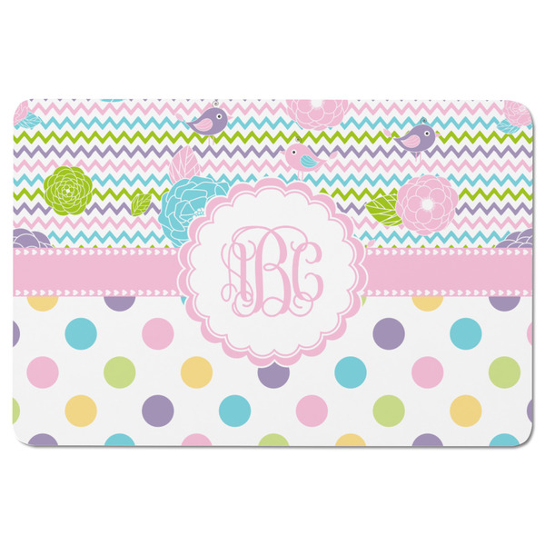 Girly Girl Rectangular Fridge Magnet - FRONT