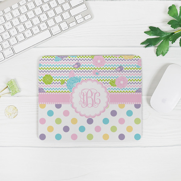 Girly Girl Rectangular Mouse Pad - LIFESTYLE 2