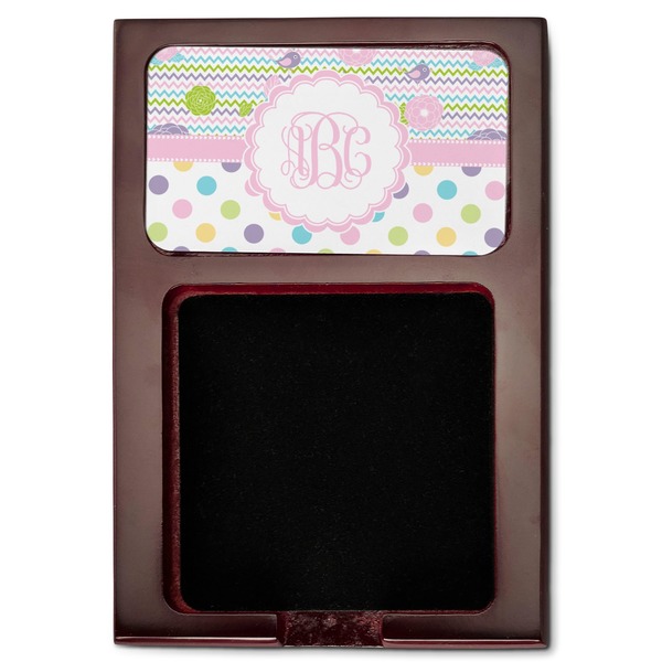 Girly Girl Red Mahogany Sticky Note Holder - Flat