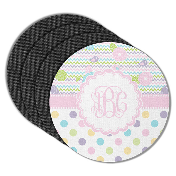Girly Girl Round Coaster Rubber Back - Main