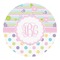 Girly Girl Round Decal