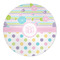 Girly Girl 5' Round Indoor Area Rug (Personalized)