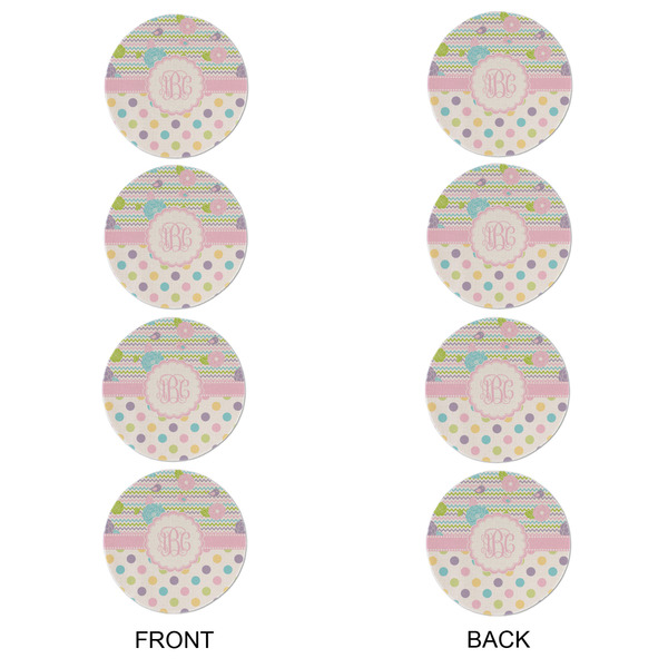 Girly Girl Round Linen Placemats - APPROVAL Set of 4 (double sided)