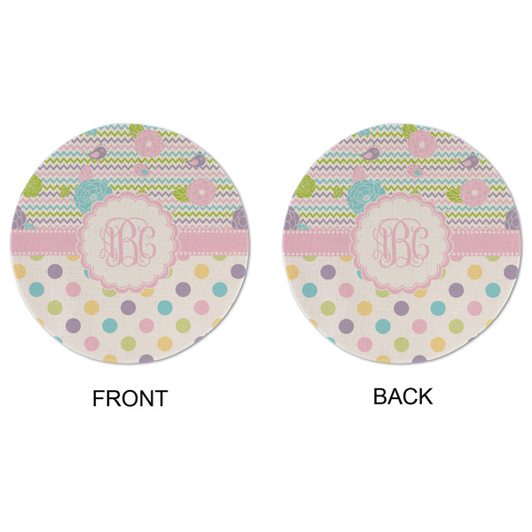 Girly Girl Round Linen Placemats - APPROVAL (double sided)