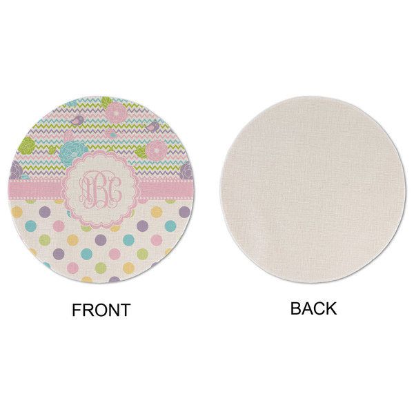 Girly Girl Round Linen Placemats - APPROVAL (single sided)