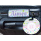 Girly Girl Round Luggage Tag & Handle Wrap - In Context