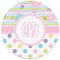 Girly Girl Round Mousepad - APPROVAL
