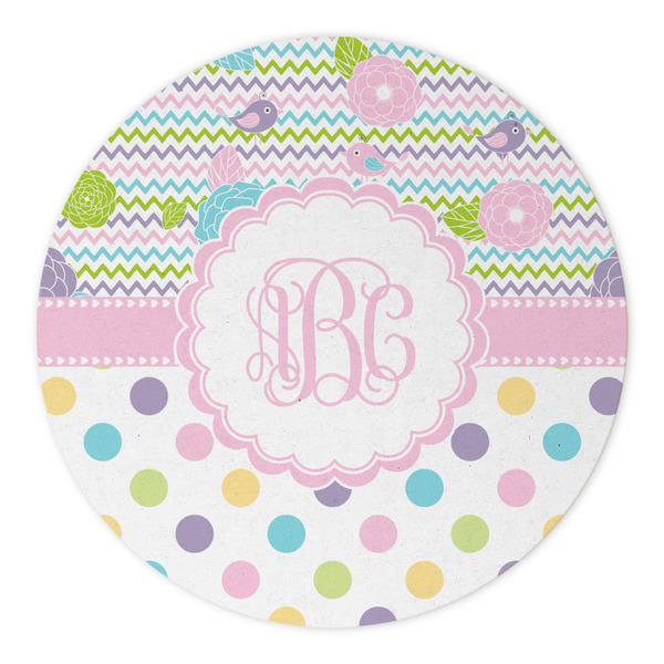 Girly Girl Round Paper Coaster - Approval