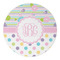 Girly Girl Round Paper Coaster - Approval