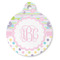 Girly Girl Round Pet ID Tag - Large - Front