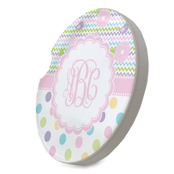 Girly Girl Sandstone Car Coaster - STANDING ANGLE