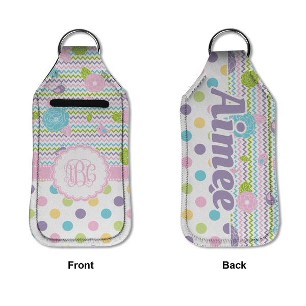 Girly Girl Sanitizer Holder Keychain - Large APPROVAL (Flat)