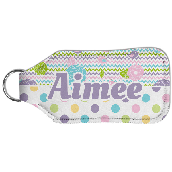 Girly Girl Sanitizer Holder Keychain - Large (Back)