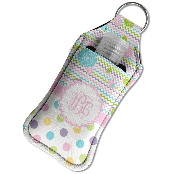 Girly Girl Sanitizer Holder Keychain - Large in Case