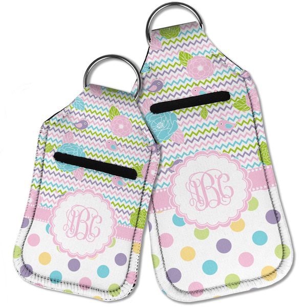 Girly Girl Sanitizer Holder Keychain - Parent Main