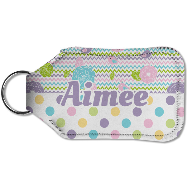 Girly Girl Sanitizer Holder Keychain - Small (Back)