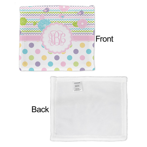 Girly Girl Security Blanket - Front & White Back View