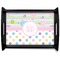 Girly Girl Black Wooden Tray - Large (Personalized)