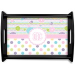 Girly Girl Black Wooden Tray - Small (Personalized)