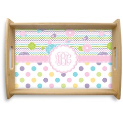 Girly Girl Natural Wooden Tray - Small (Personalized)