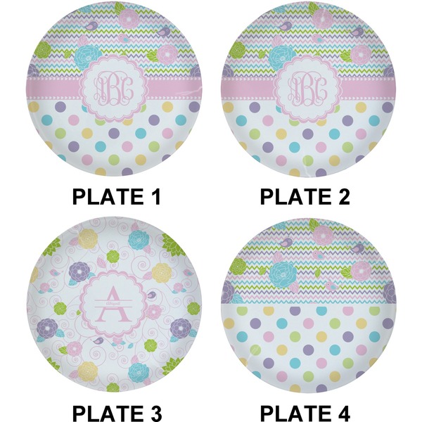 Girly Girl Set of Lunch / Dinner Plates (Approval)