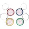 Girly Girl Wine Charms (Set of 4) (Personalized)