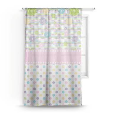 Girly Girl Sheer Curtain (Personalized)