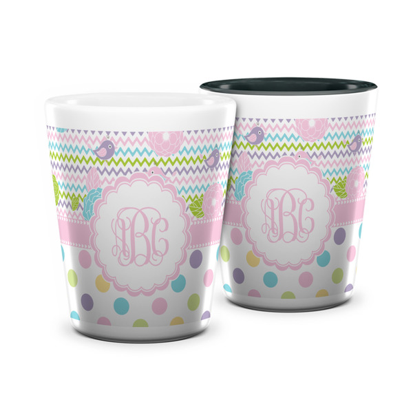 Custom Girly Girl Ceramic Shot Glass - 1.5 oz (Personalized)