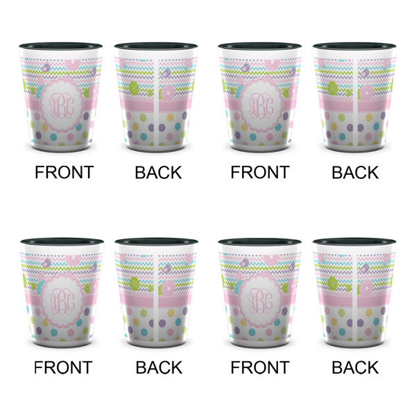 Girly Girl Shot Glassess - Two Tone - Set of 4 - APPROVAL
