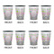 Girly Girl Shot Glassess - Two Tone - Set of 4 - APPROVAL