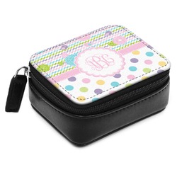 Girly Girl Small Leatherette Travel Pill Case (Personalized)