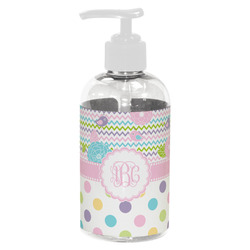 Girly Girl Plastic Soap / Lotion Dispenser (8 oz - Small - White) (Personalized)