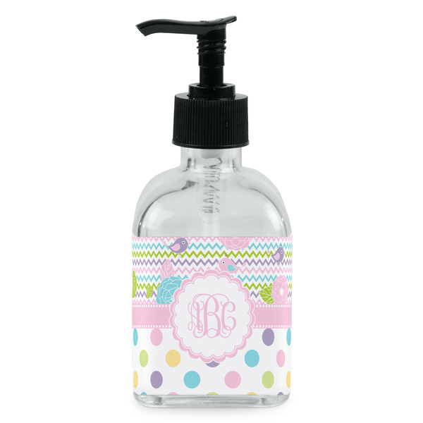 Custom Girly Girl Glass Soap & Lotion Bottle - Single Bottle (Personalized)