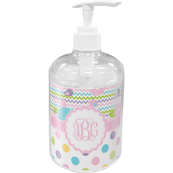 Custom Girly Girl Acrylic Soap & Lotion Bottle (Personalized)