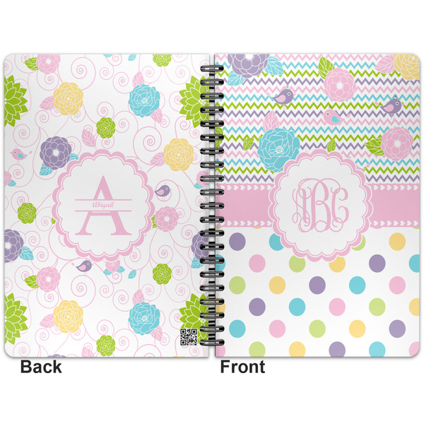 Girly Girl Spiral Journal 7 x 10 - Apvl