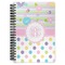 Girly Girl Spiral Journal Large - Front View
