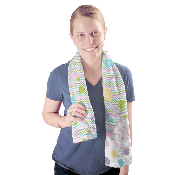 Girly Girl Sport Towel - Exercise use - Model