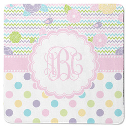 Girly Girl Square Rubber Backed Coaster (Personalized)