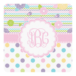 Girly Girl Square Decal - Small (Personalized)