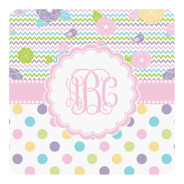 Custom Girly Girl Square Decal - XLarge (Personalized)
