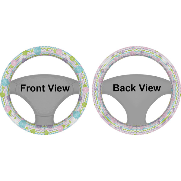 Girly Girl Steering Wheel Cover- Front and Back
