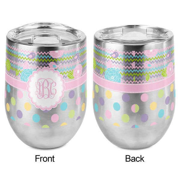 Girly Girl Stemless Wine Tumbler - Full Print - Approval