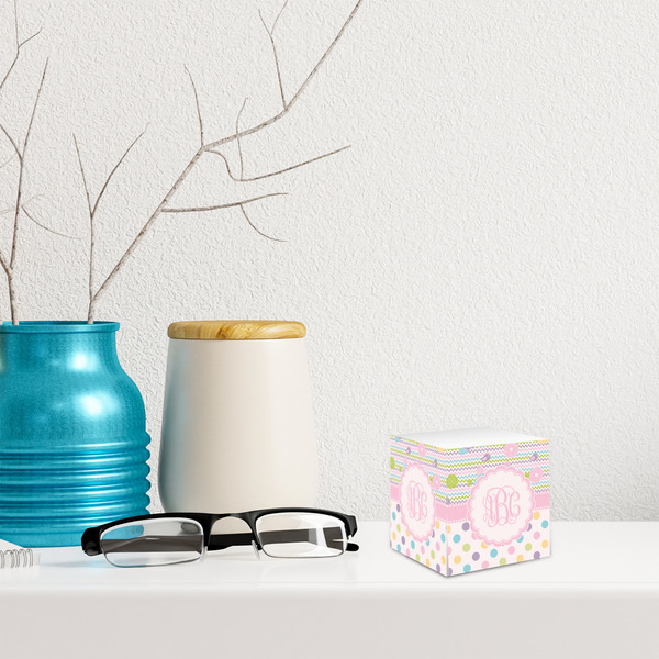 Girly Girl Sticky Note Cube - LIFESTYLE