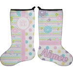 Girly Girl Holiday Stocking - Double-Sided - Neoprene (Personalized)