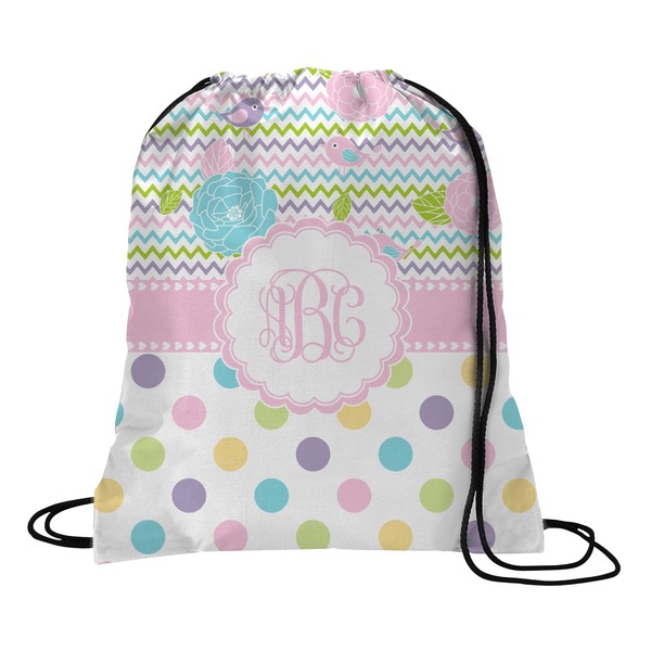 Custom Girly Girl Drawstring Backpack - Small (Personalized)