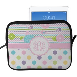 Girly Girl Tablet Case / Sleeve - Large (Personalized)