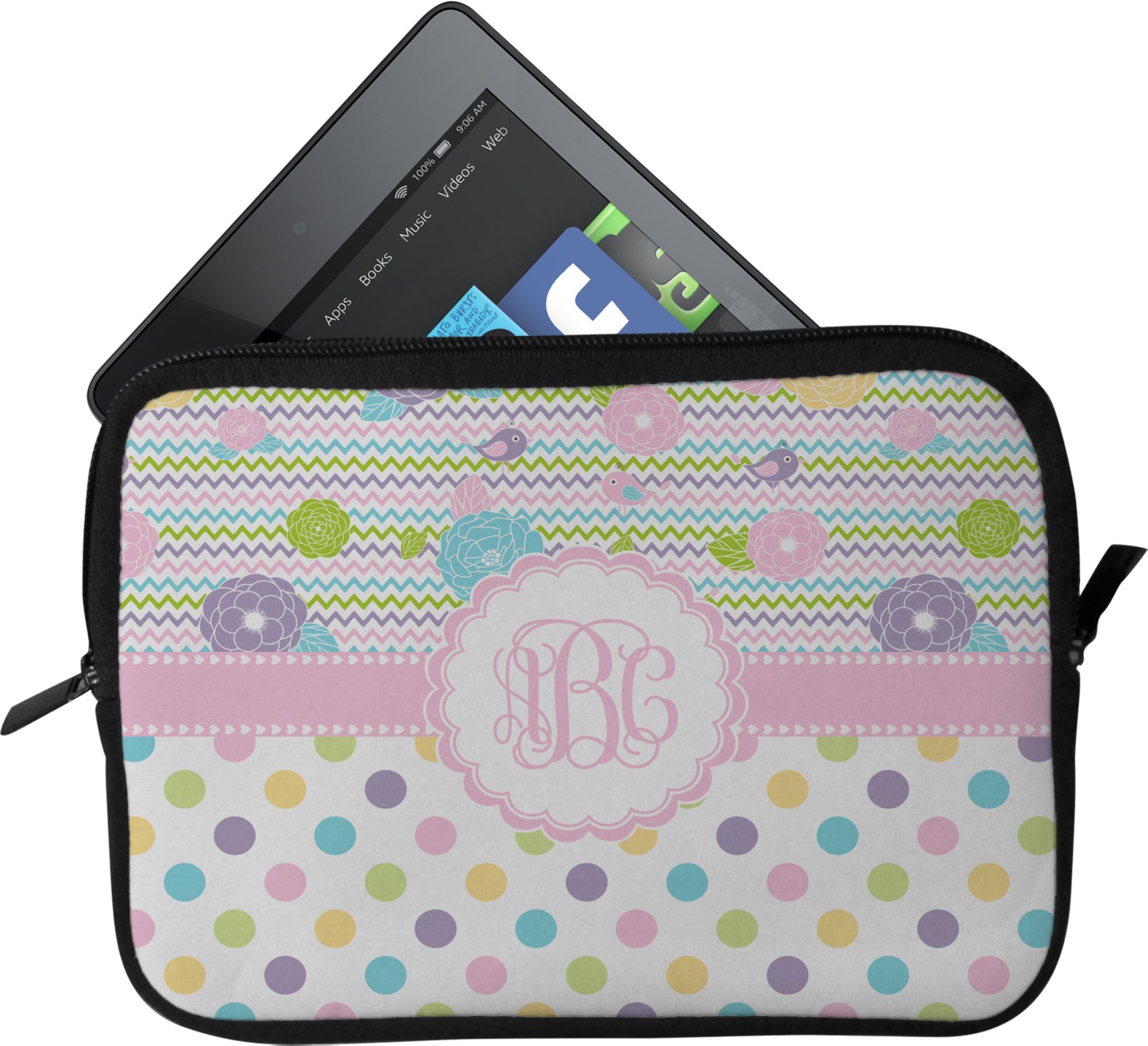 Girly Girl Tablet Case / Sleeve Small (Personalized) YouCustomizeIt
