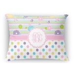 Girly Girl Rectangular Throw Pillow Case (Personalized)